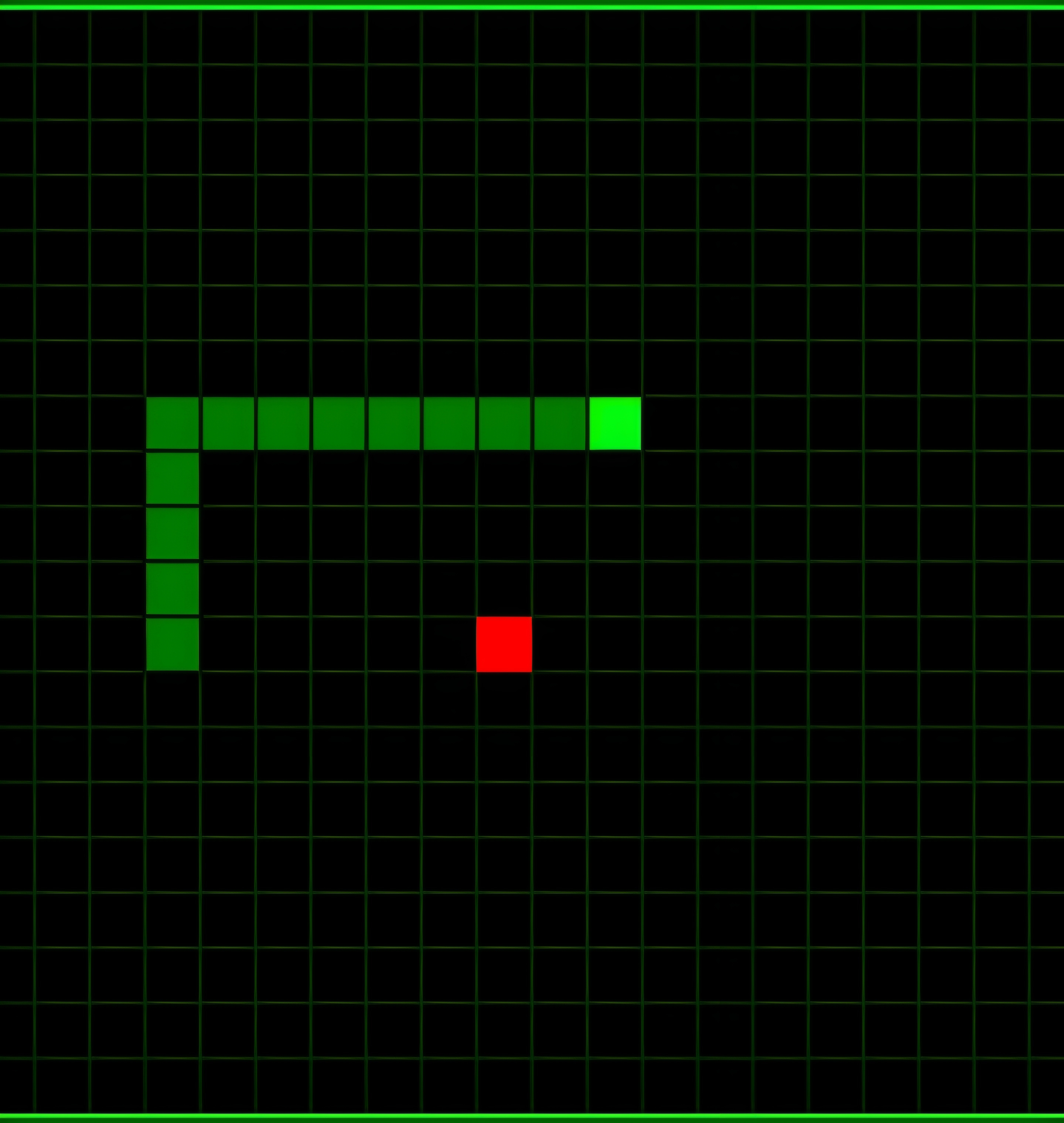 Tampilan Game Ular Klasik
